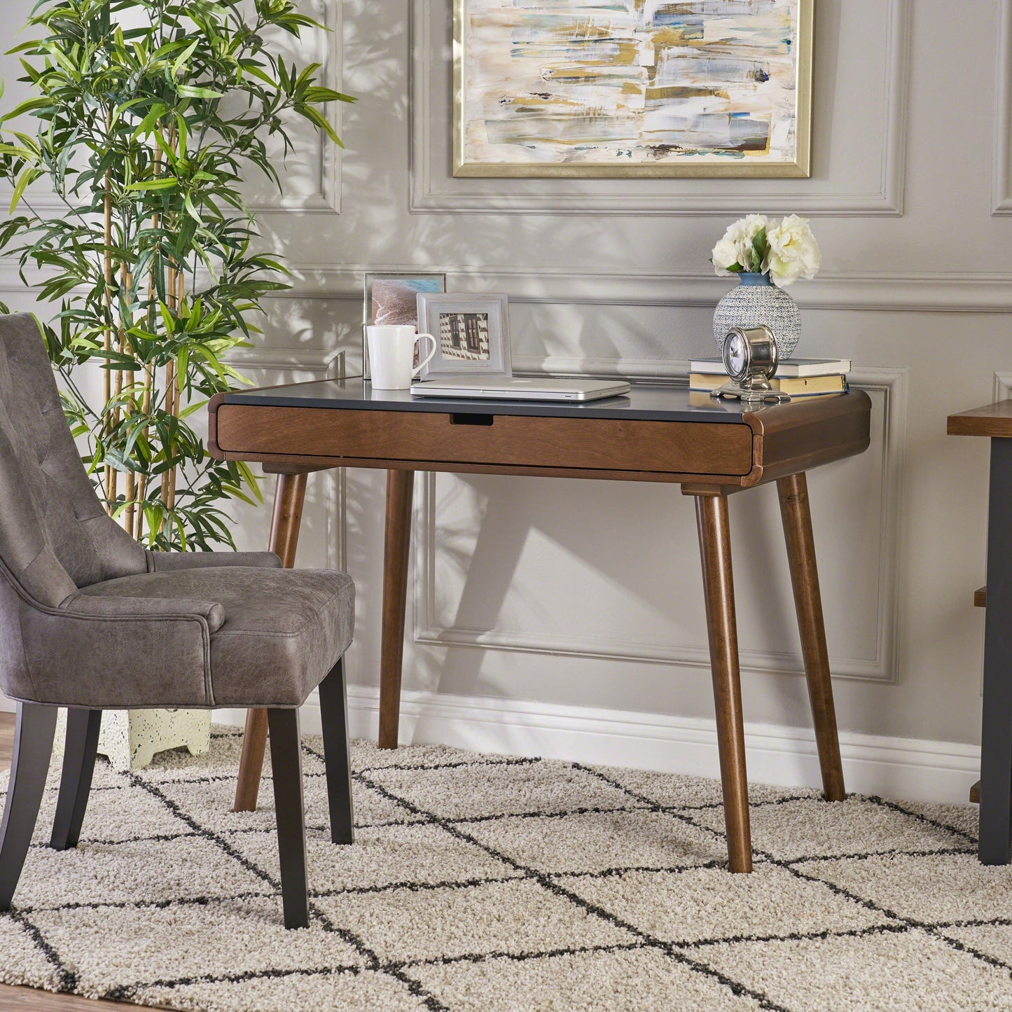 Bureau d'écriture imitation bois de caoutchouc Peninah de Christopher Knight Home