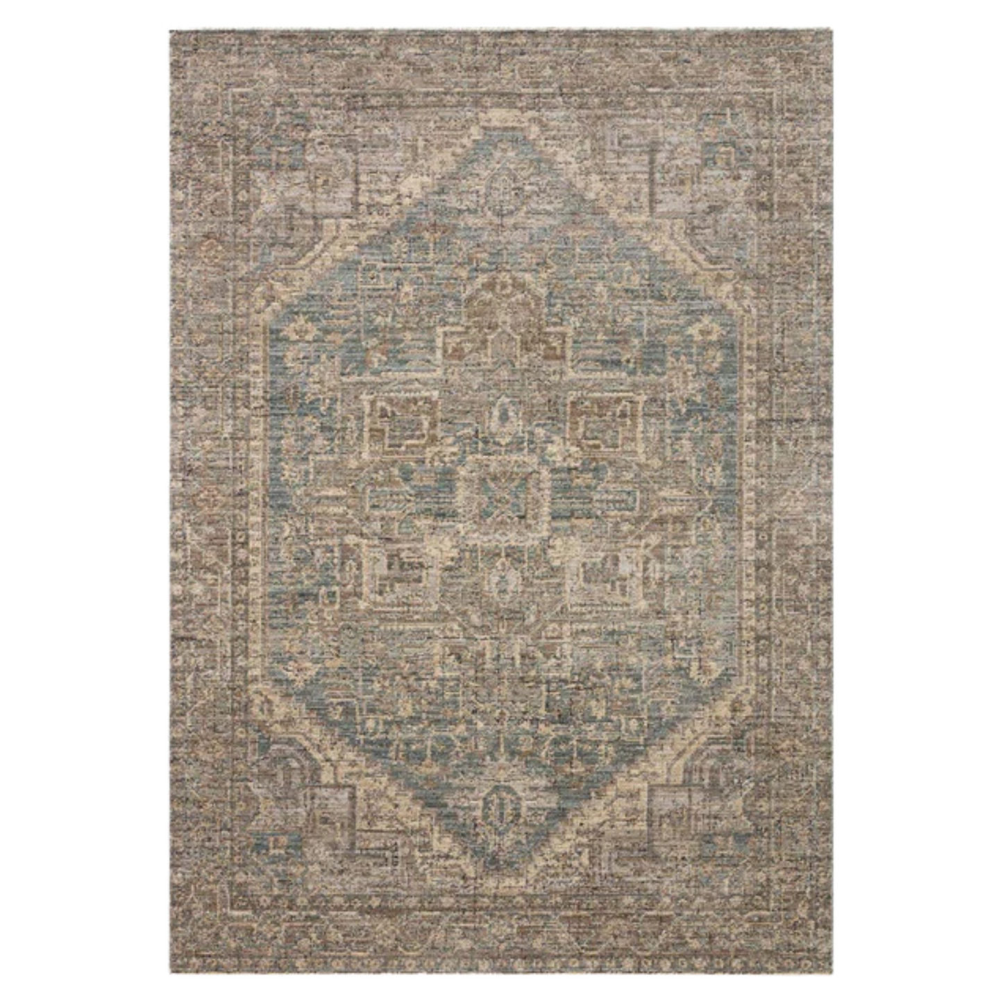 Perla Rug, Blue Bark