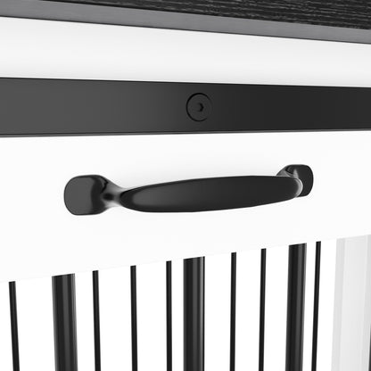 Résidence pour animaux de compagnie avec renforts en tubes d'acier - Cage pour chien élégante et robuste