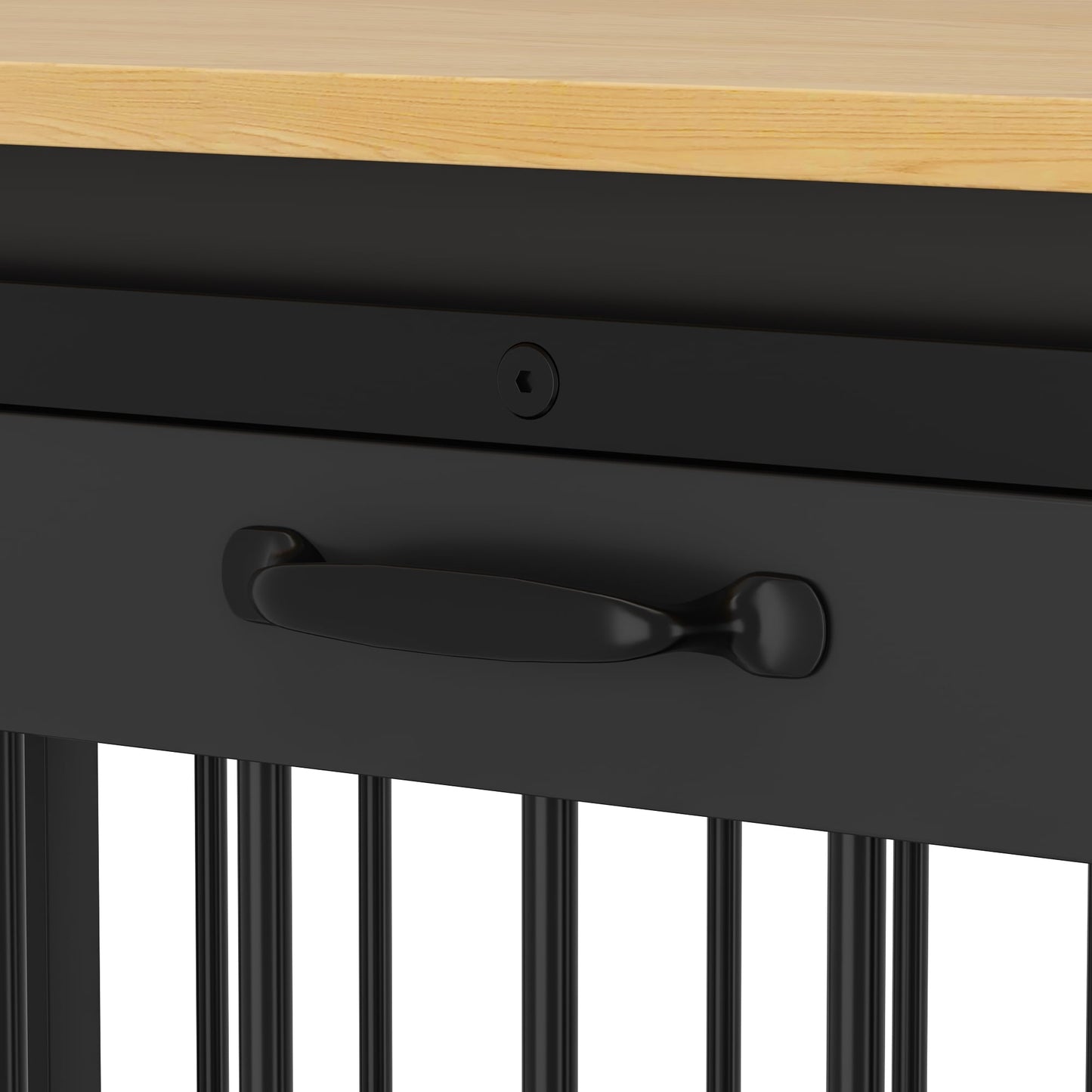 Résidence pour animaux de compagnie avec renforts en tubes d'acier - Cage pour chien élégante et robuste