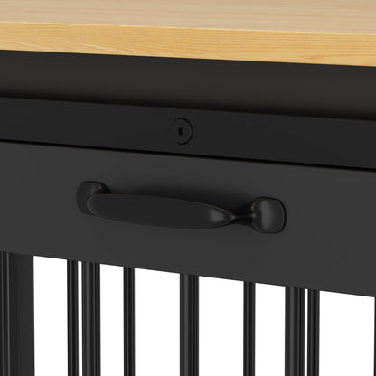 Résidence pour animaux de compagnie avec renforts en tubes d'acier - Cage pour chien élégante et robuste