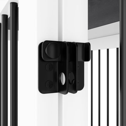 Résidence pour animaux de compagnie avec renforts en tubes d'acier - Cage pour chien élégante et robuste