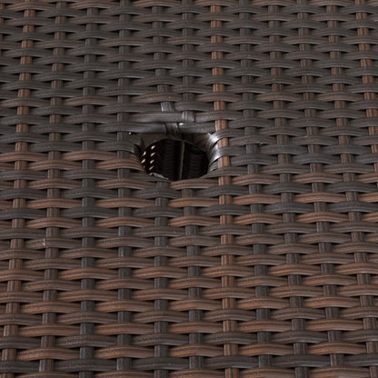 Ensemble de bistro en osier pour extérieur Peterson, 3 pièces, avec coussins, de Christopher Knight Home