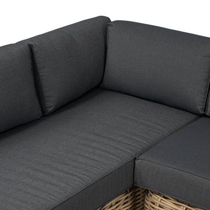 Ensemble d'assises d'angle d'extérieur/de patio Poly &amp; Bark Puglia avec table basse