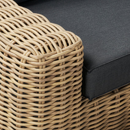 Ensemble d'assises d'angle d'extérieur/de patio Poly &amp; Bark Puglia avec table basse