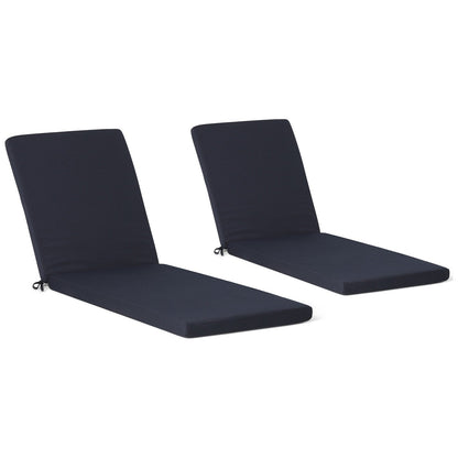 Coussins de chaise longue d'extérieur pour patio, résistants aux intempéries et aux décolorations, de la marque Polytrends - (lot de 2)