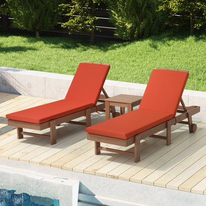 Coussins de chaise longue d'extérieur pour patio, résistants aux intempéries et aux décolorations, de la marque Polytrends - (lot de 2)