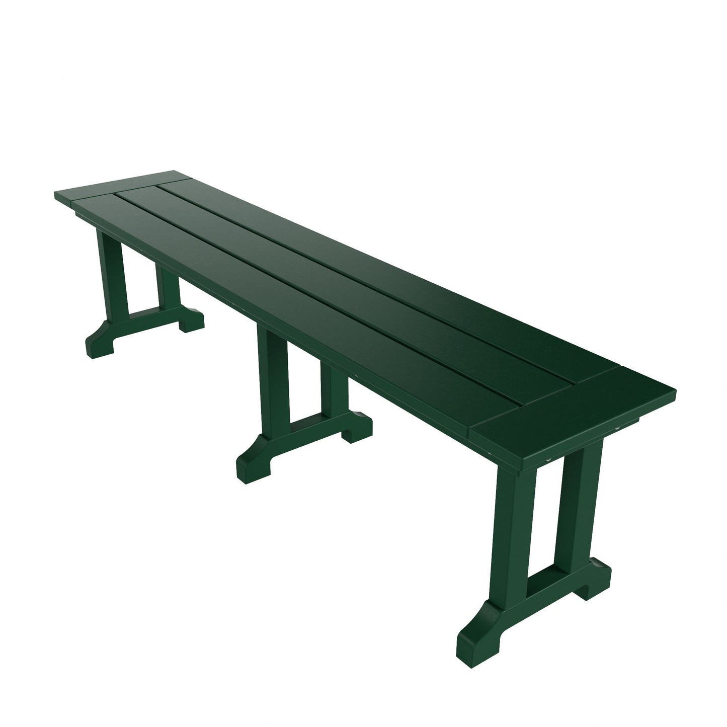 Banc de patio extérieur Polytrends Laguna en HDPE, résistant aux intempéries, 65 pouces