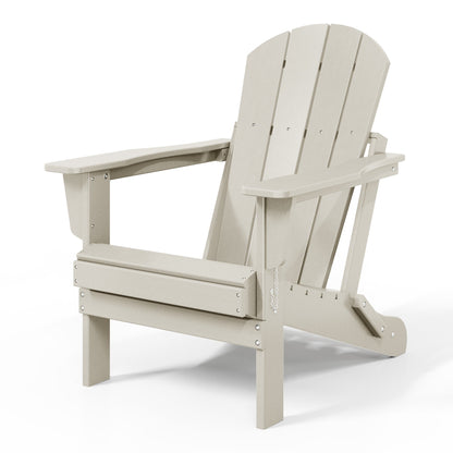 Chaise de jardin pliante Adirondack Polytrends Laguna, résistante à la décoloration et aux intempéries.