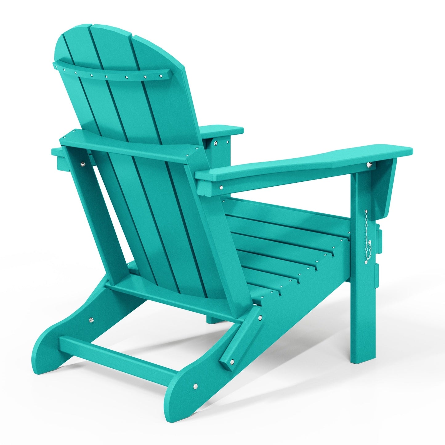 Chaise de jardin pliante Adirondack Polytrends Laguna, résistante à la décoloration et aux intempéries.