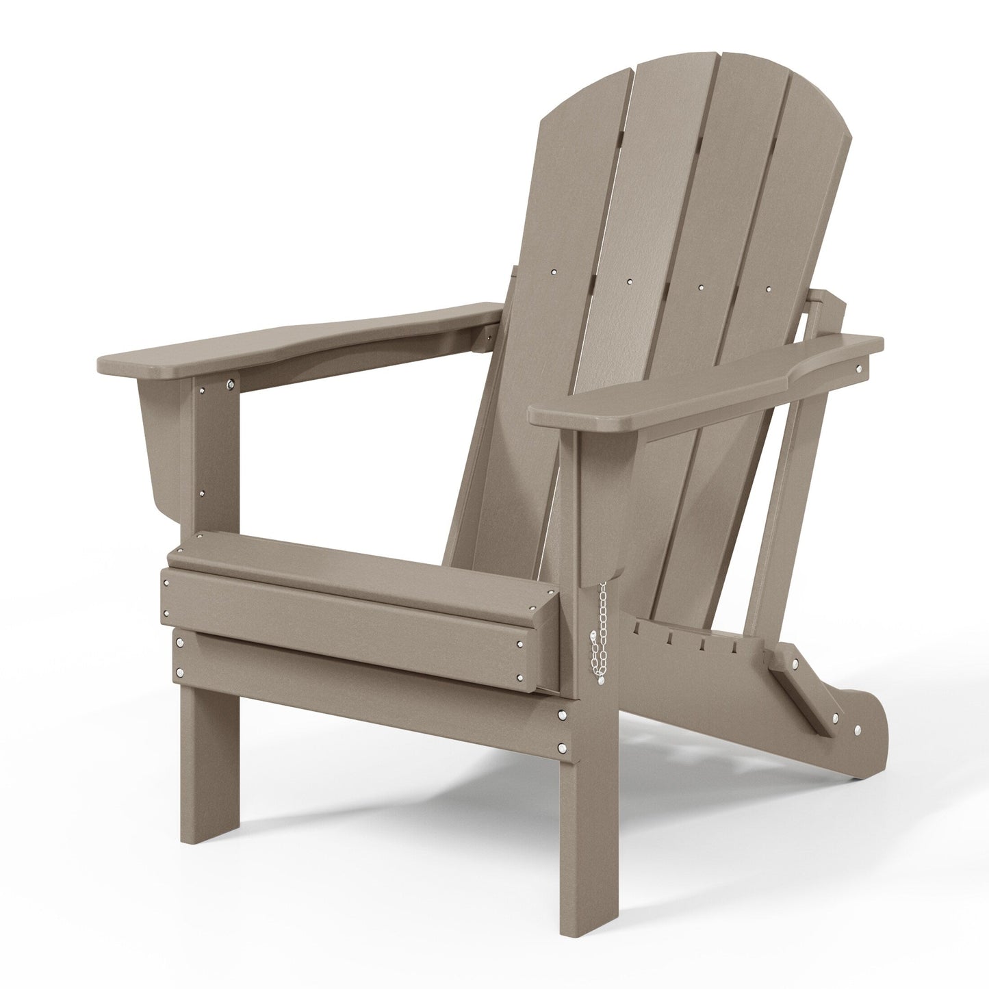 Polytrends Laguna Fauteuils Adirondack pliants d'extérieur résistants aux intempéries (lot de 2)