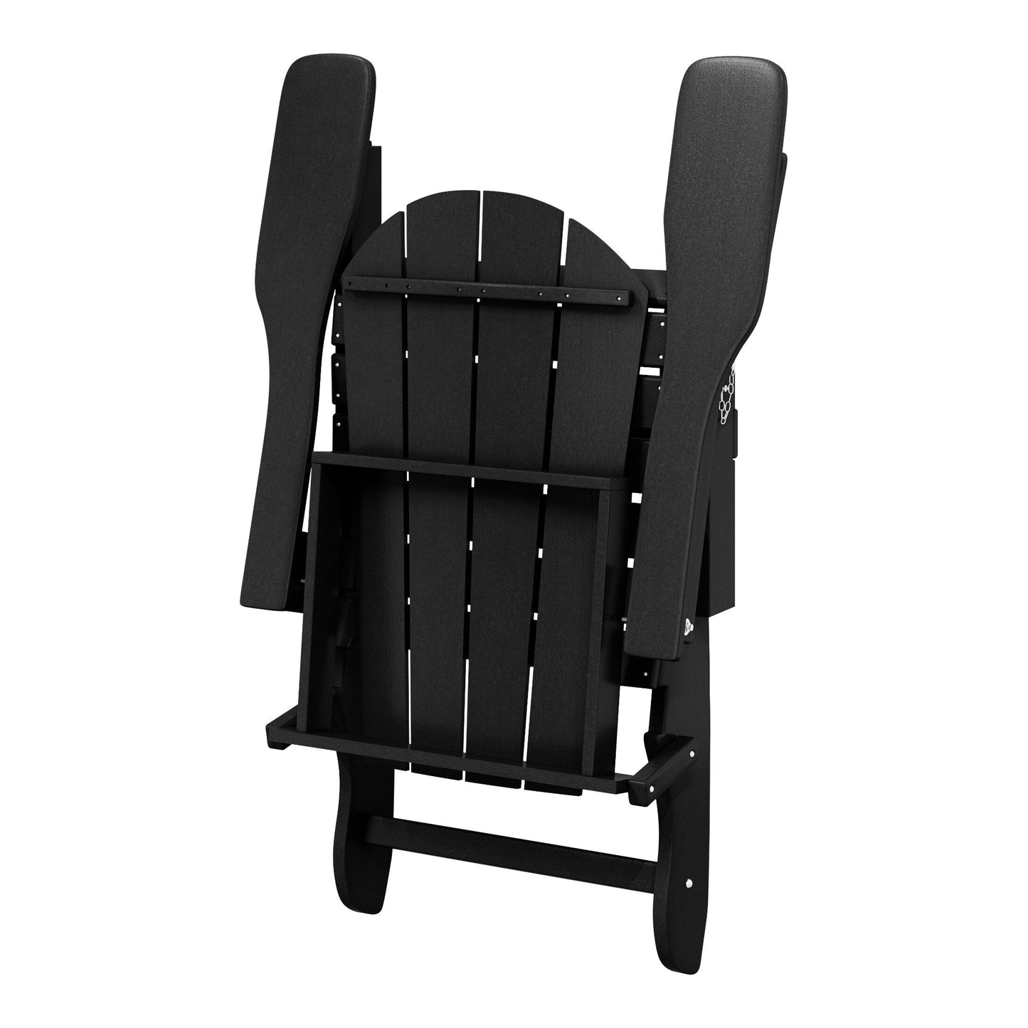 Polytrends Laguna Fauteuils Adirondack pliants d'extérieur résistants aux intempéries (lot de 2)
