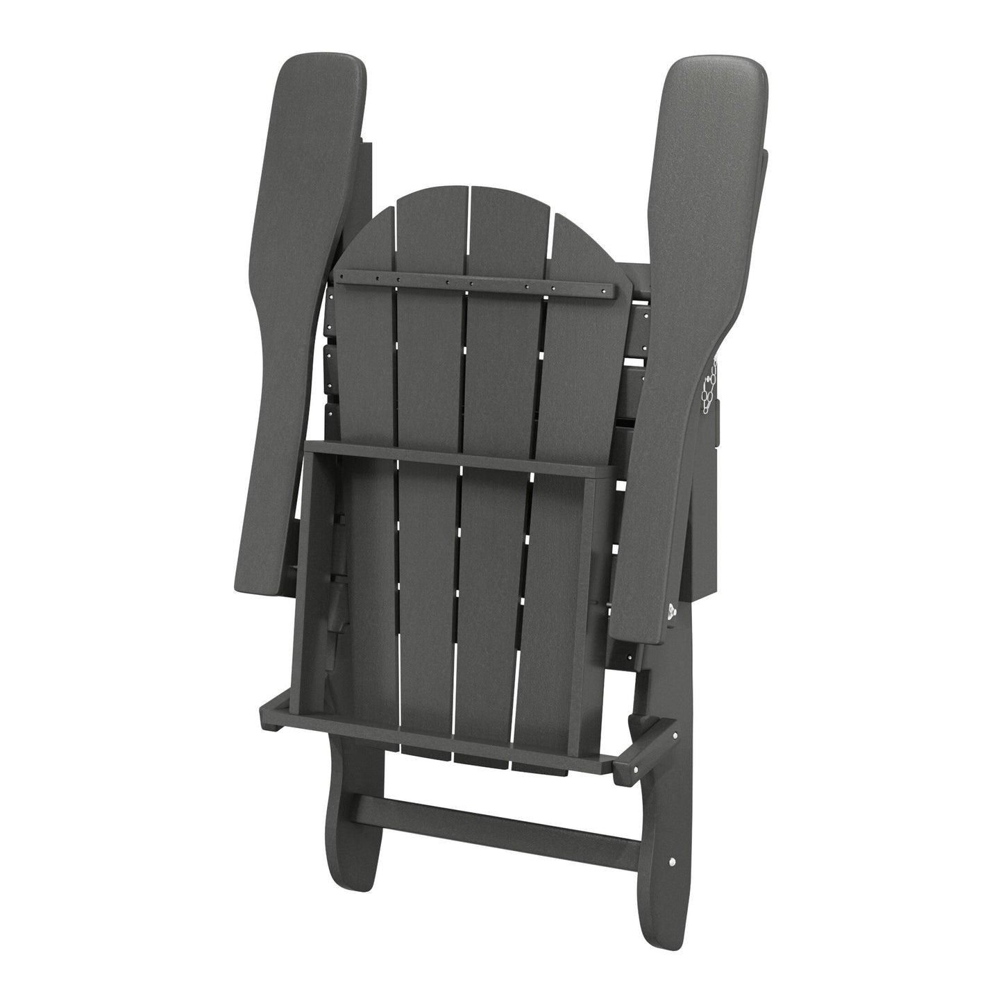Polytrends Laguna Fauteuils Adirondack pliants d'extérieur résistants aux intempéries (lot de 2)