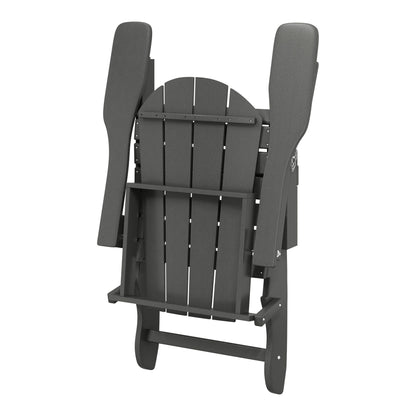 Polytrends Laguna Fauteuils Adirondack pliants d'extérieur résistants aux intempéries (lot de 2)