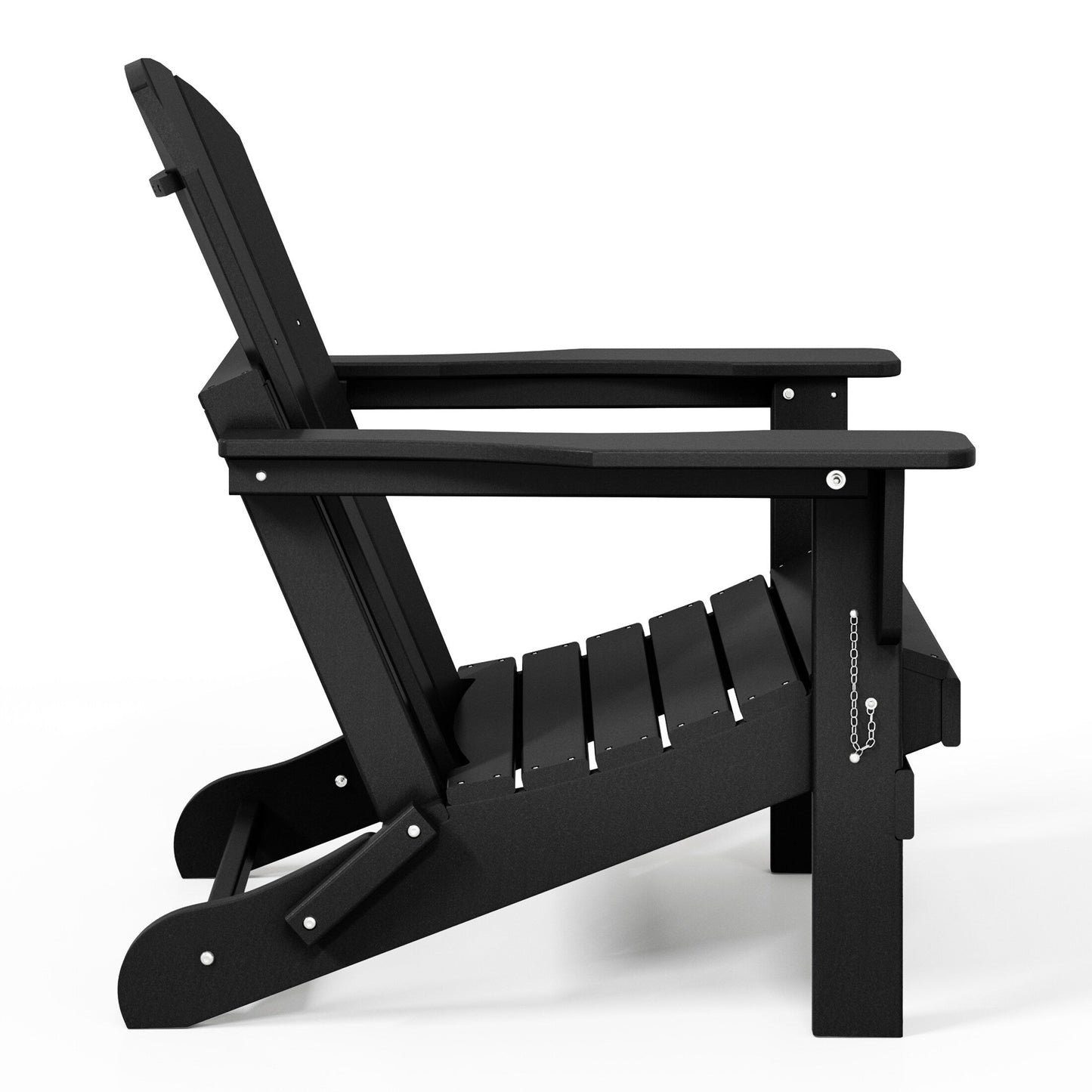 Polytrends Laguna Fauteuils Adirondack pliants d'extérieur résistants aux intempéries (lot de 2)