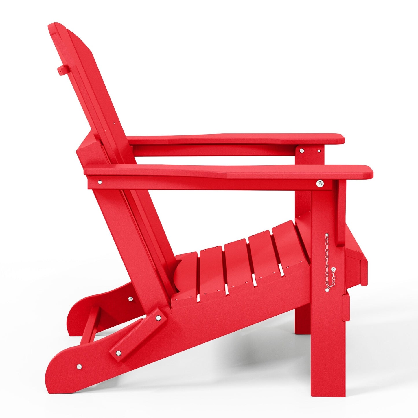 Polytrends Laguna Chaises de jardin pliantes Adirondack résistantes aux intempéries (lot de 4)