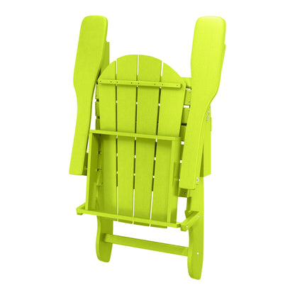 Polytrends Laguna Chaises de jardin pliantes Adirondack résistantes aux intempéries (lot de 4)