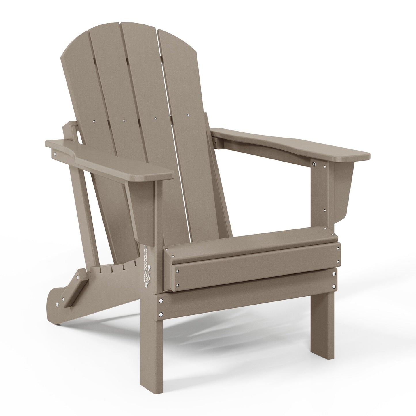 Polytrends Laguna Chaises de jardin pliantes Adirondack résistantes aux intempéries (lot de 4)