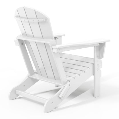 Polytrends Laguna Chaises de jardin pliantes Adirondack résistantes aux intempéries (lot de 4)