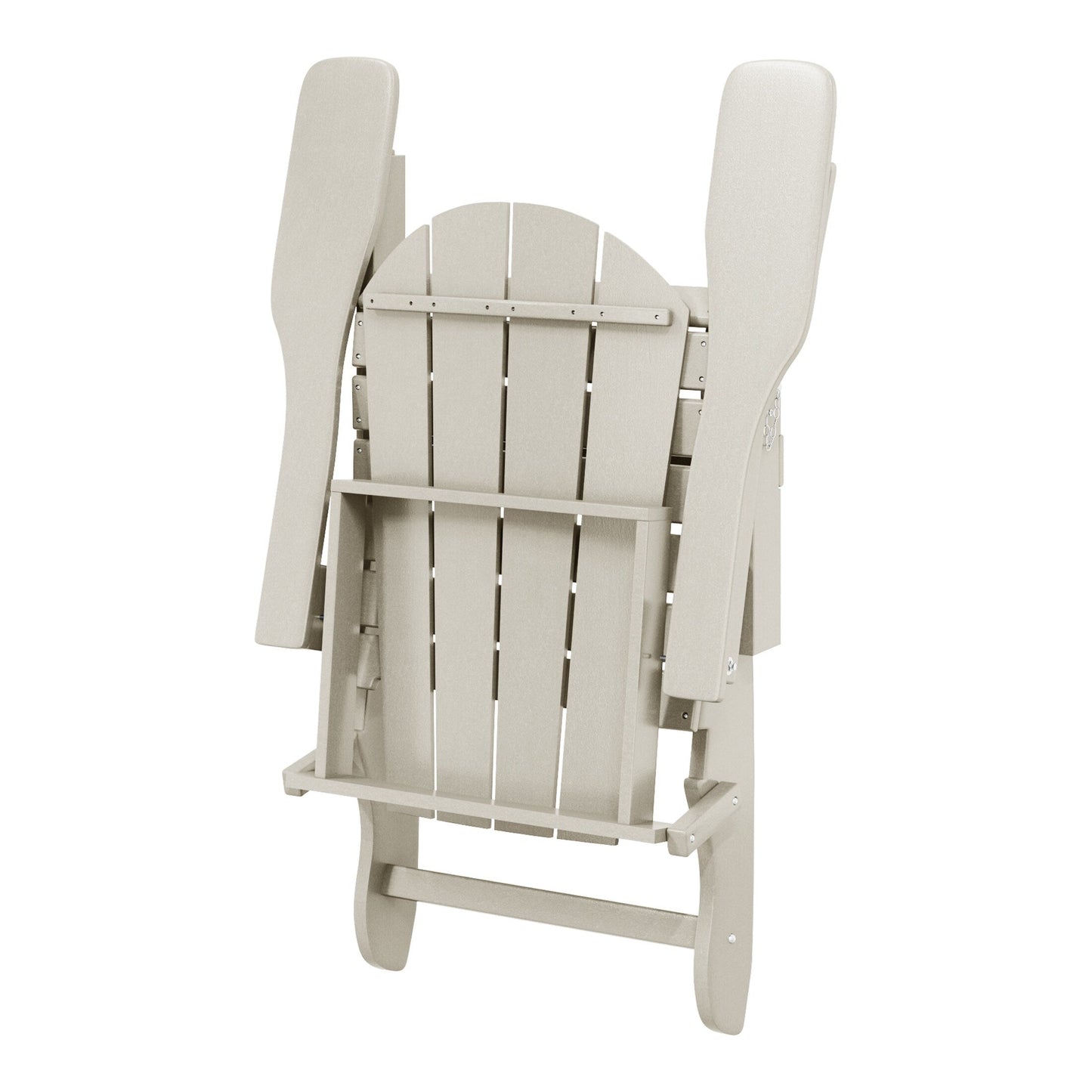Polytrends Laguna Chaises de jardin pliantes Adirondack résistantes aux intempéries (lot de 4)