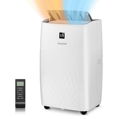 Climatiseur portable avec chauffage – 12000 BTU de refroidissement et 10000 BTU de chauffage pour les pièces jusqu'à 700 pieds carrés.
