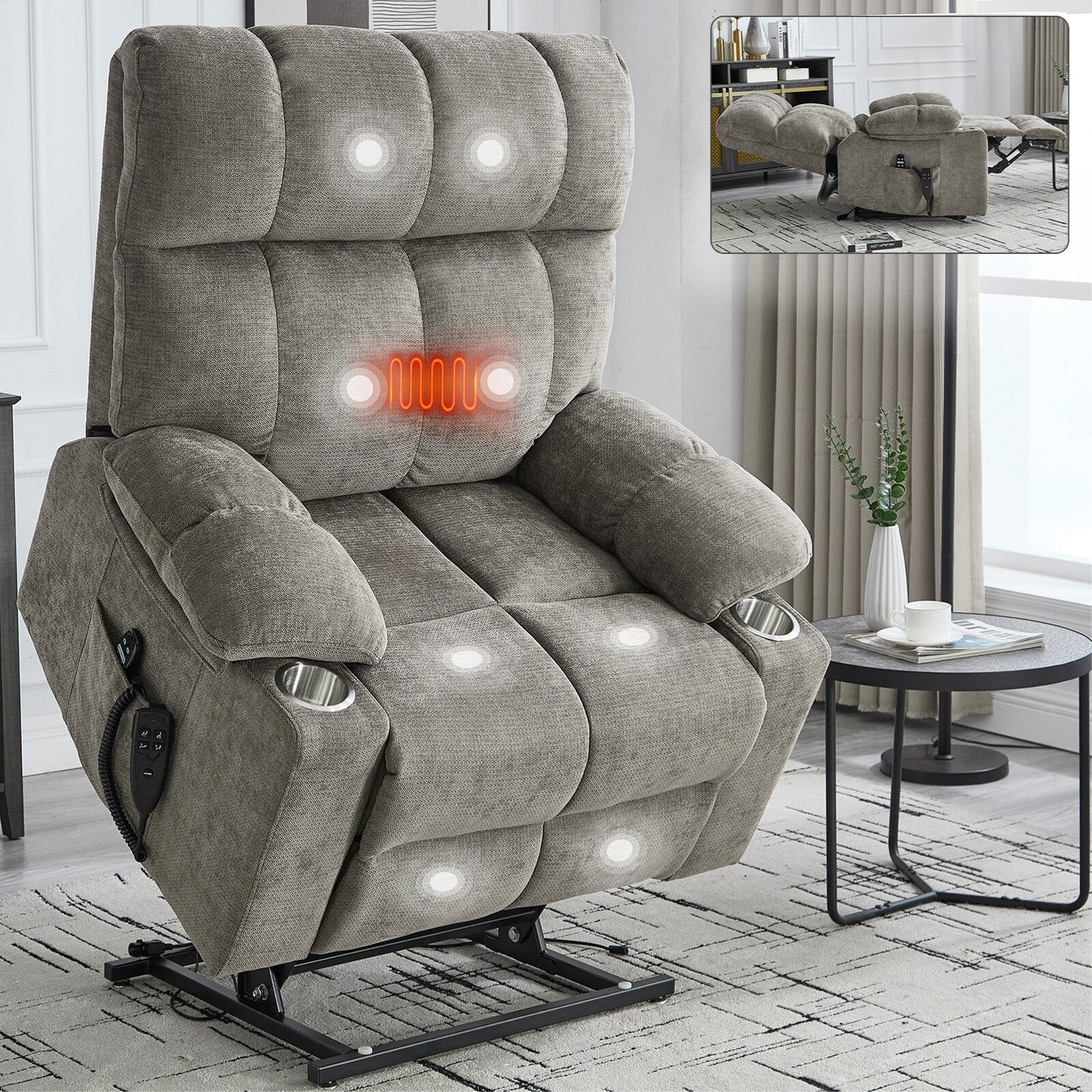 Fauteuil inclinable à levage électrique