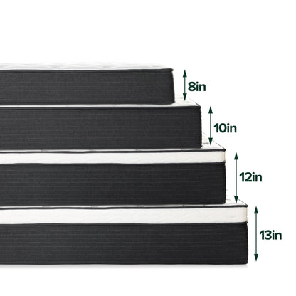 Matelas hybride à ressorts ensachés Priage by ZINUS 8 pouces Comfort Essential