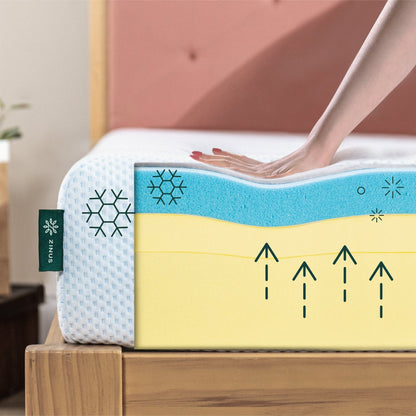 Matelas en mousse à mémoire de forme avec gel au thé vert de 8 pouces Priage de Zinus