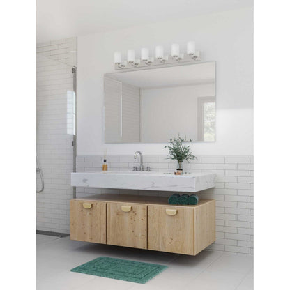 Progress Lighting P300421 Merry, luminaire de salle de bain à 6 lumières, 6 pieds de large