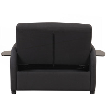 Canapé-lit escamotable 3 en 1 avec 2 tables d'appoint