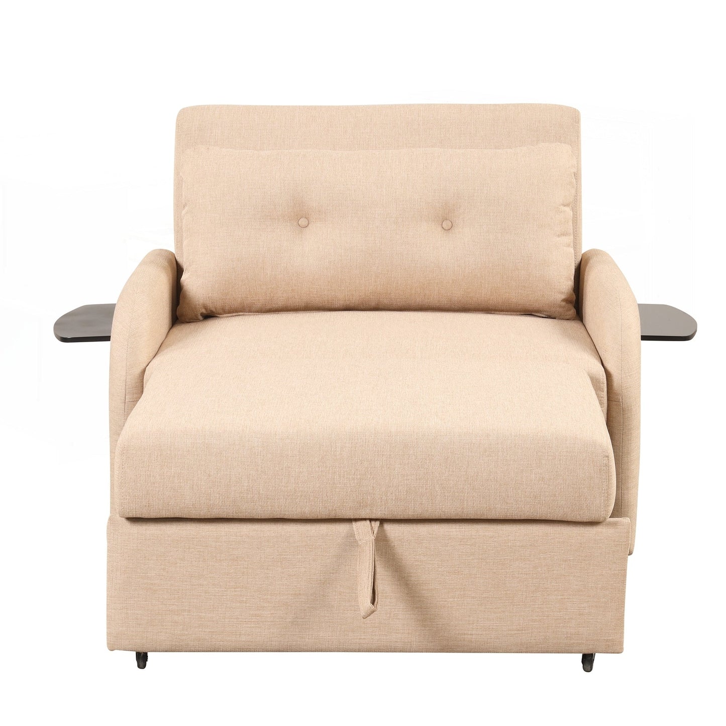 Canapé-lit escamotable 3 en 1 avec 2 tables d'appoint