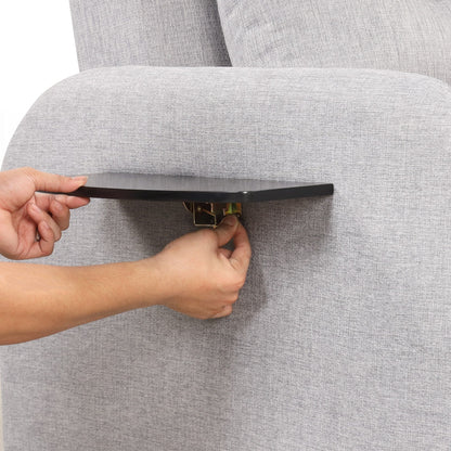 Canapé-lit escamotable 3 en 1 avec 2 tables d'appoint