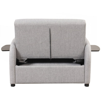 Canapé-lit escamotable 3 en 1 avec 2 tables d'appoint