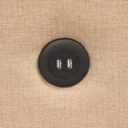 Canapé-lit escamotable 3 en 1 avec 2 tables d'appoint