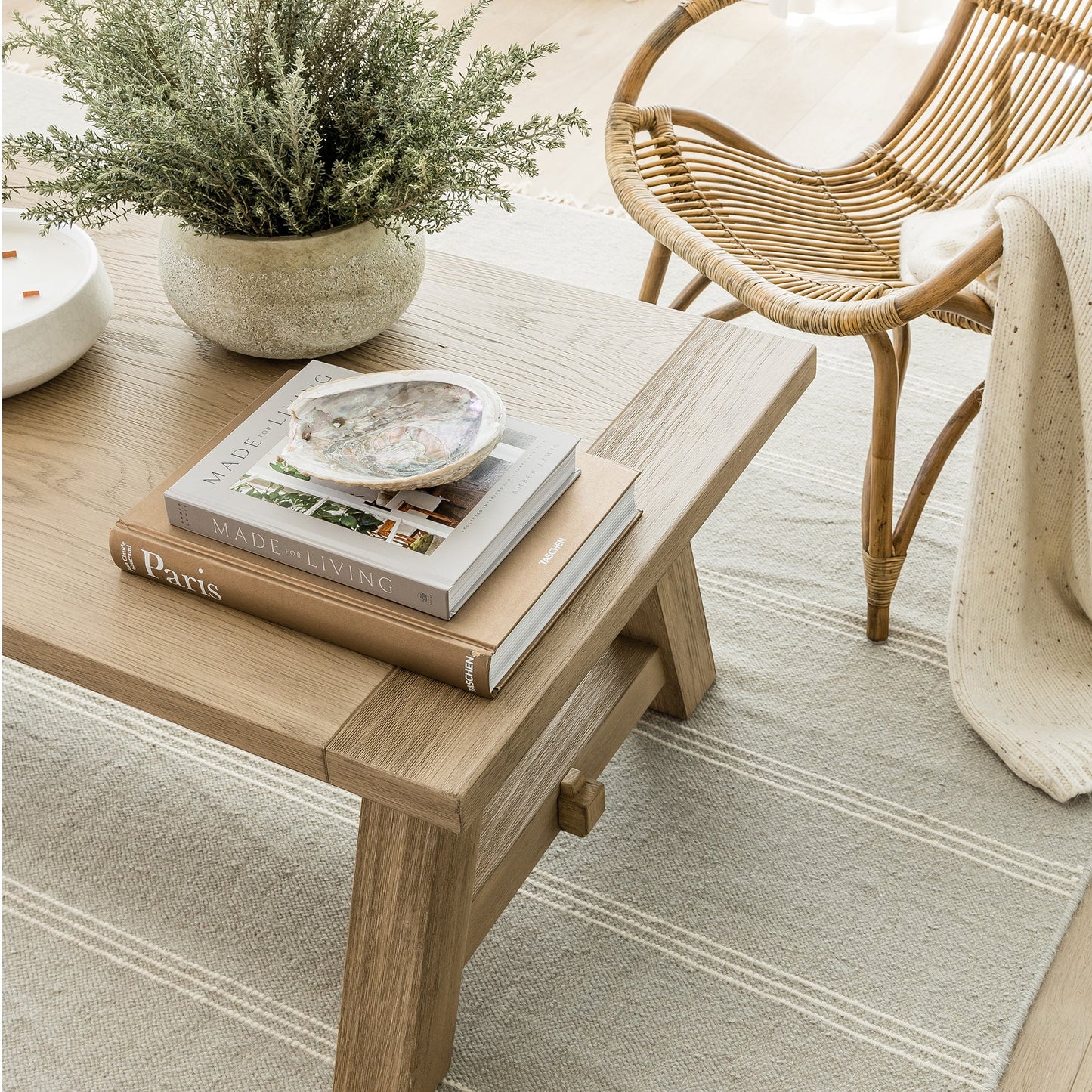 Tapis Pure Salt x Momeni Caseres, Bleu clair