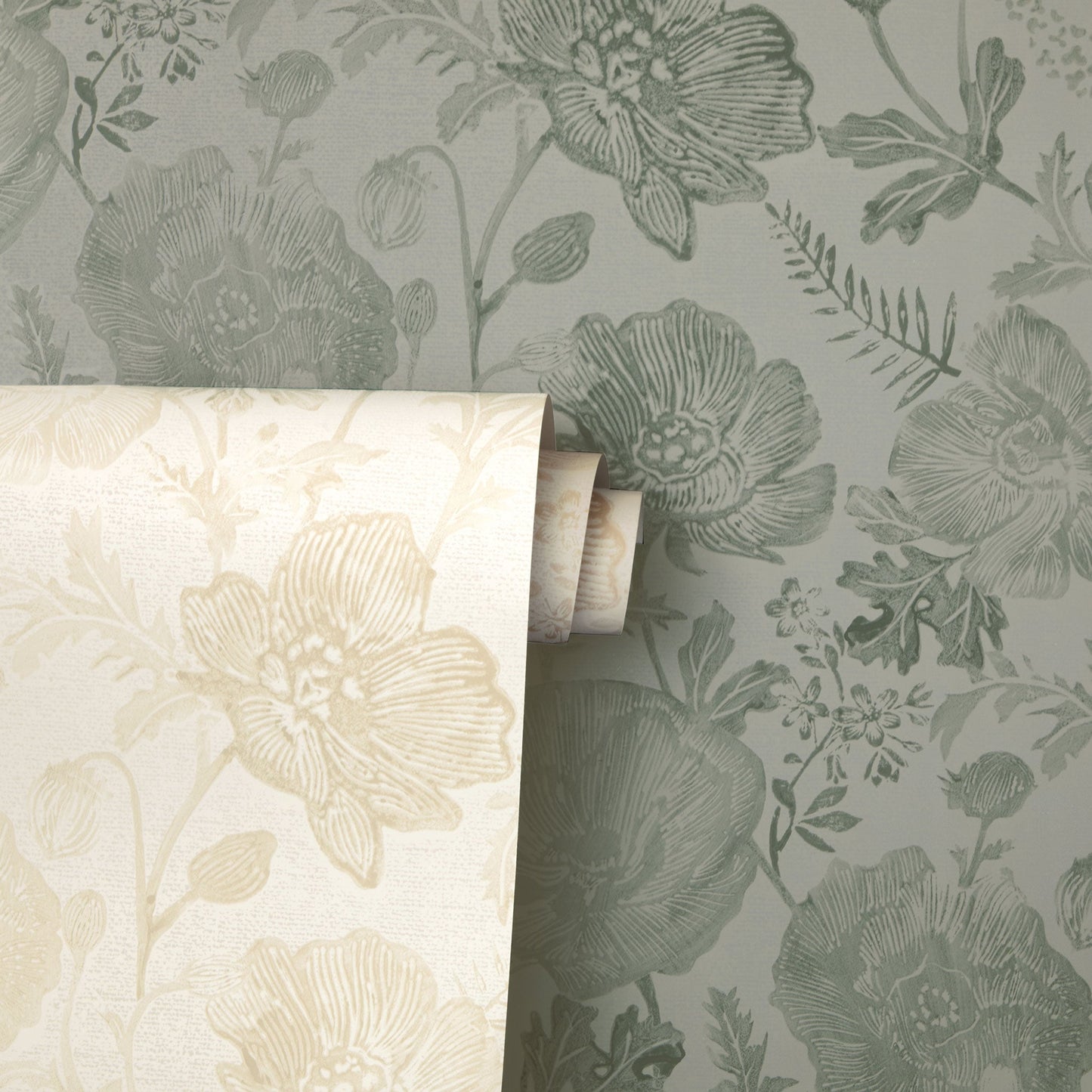 Papier peint coquelicots