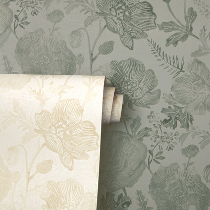 Papier peint coquelicots