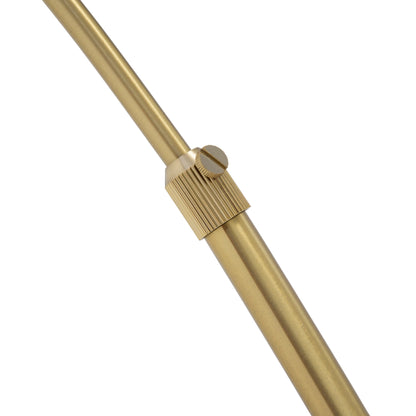 Lampe de sol à arche réglable en acier Q-Max 81 avec abat-jour extra large et socle en marbre