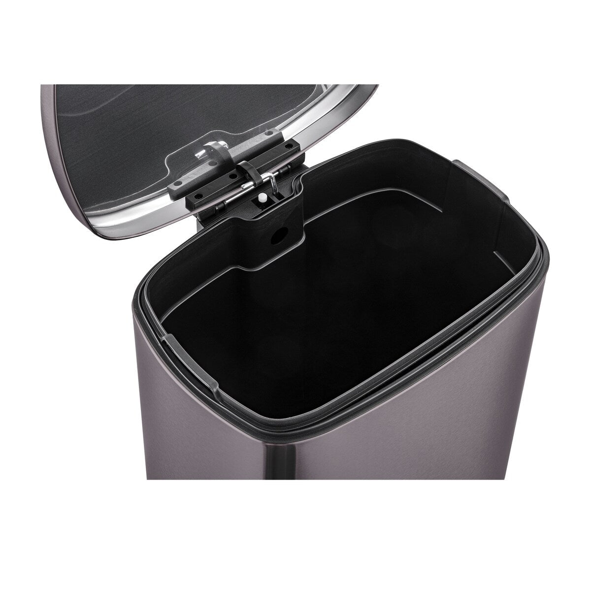 Qualiazero 13.2 GAL plus DEUX poubelles rectangulaires à pédale de 1.3 GAL - Pack familial