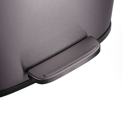 Qualiazero 13.2 GAL plus DEUX poubelles rectangulaires à pédale de 1.3 GAL - Pack familial