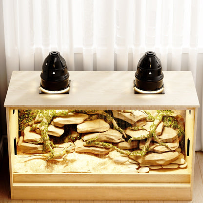 Habitat pour reptiles - Grand terrarium pour lézards, serpents et plus encore - 47.2