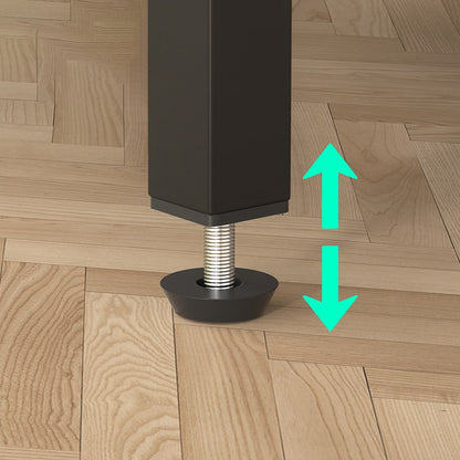 Bureau en forme de L réversible avec étagères de rangement, bureau d'angle pour le bureau à domicile avec station de recharge.