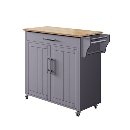 Îlot roulant de cuisine avec armoire de rangement