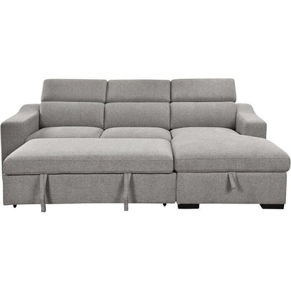 Roomfitters 103 Canapé Sectionnel Convertible avec Chaise Longue de Rangement, Appuie-Têtes Réglables, Canapé d'Angle Couchage en Forme de L