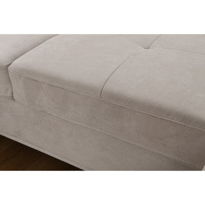 Roomfitters 122 Canapé Sectionnel Extra-Large avec Chaise Longue et Range-Ménage, Canapé Contemporain en Forme de U à 7 Places