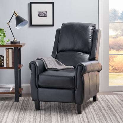 Fauteuil inclinable à dossier basculant en cuir PU Roomfitters Ultimate Comfort, fauteuil inclinable luxueux pour salon ou chambre à coucher