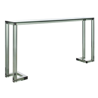 Table console en acrylique Couture Camryn de SAFAVIEH - Transparent - 60 L x 10 l x 30 h - 52Lx10Lx30H