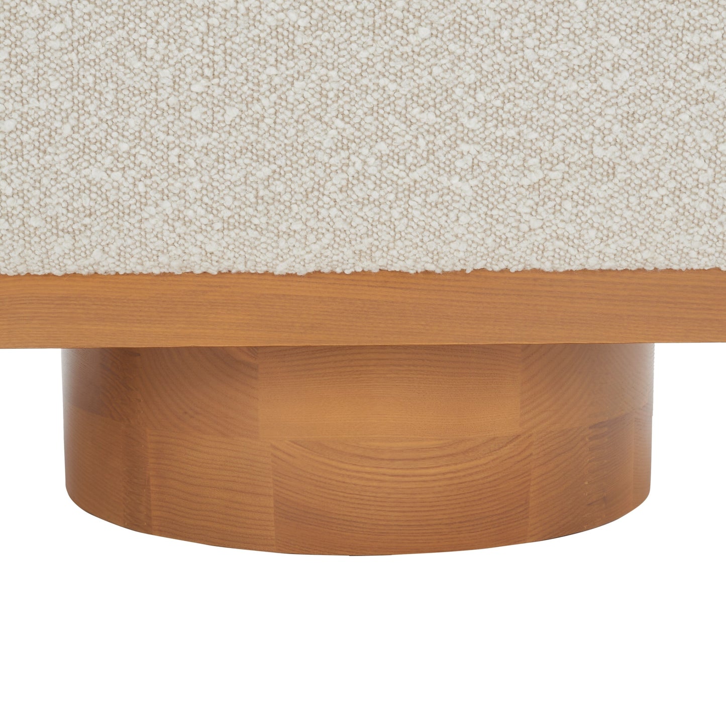 Banc de rangement SAFAVIEH Couture Sunneva Boucle - 155 cm L x 51 cm P x 48 cm H - 155Lx51Px48H