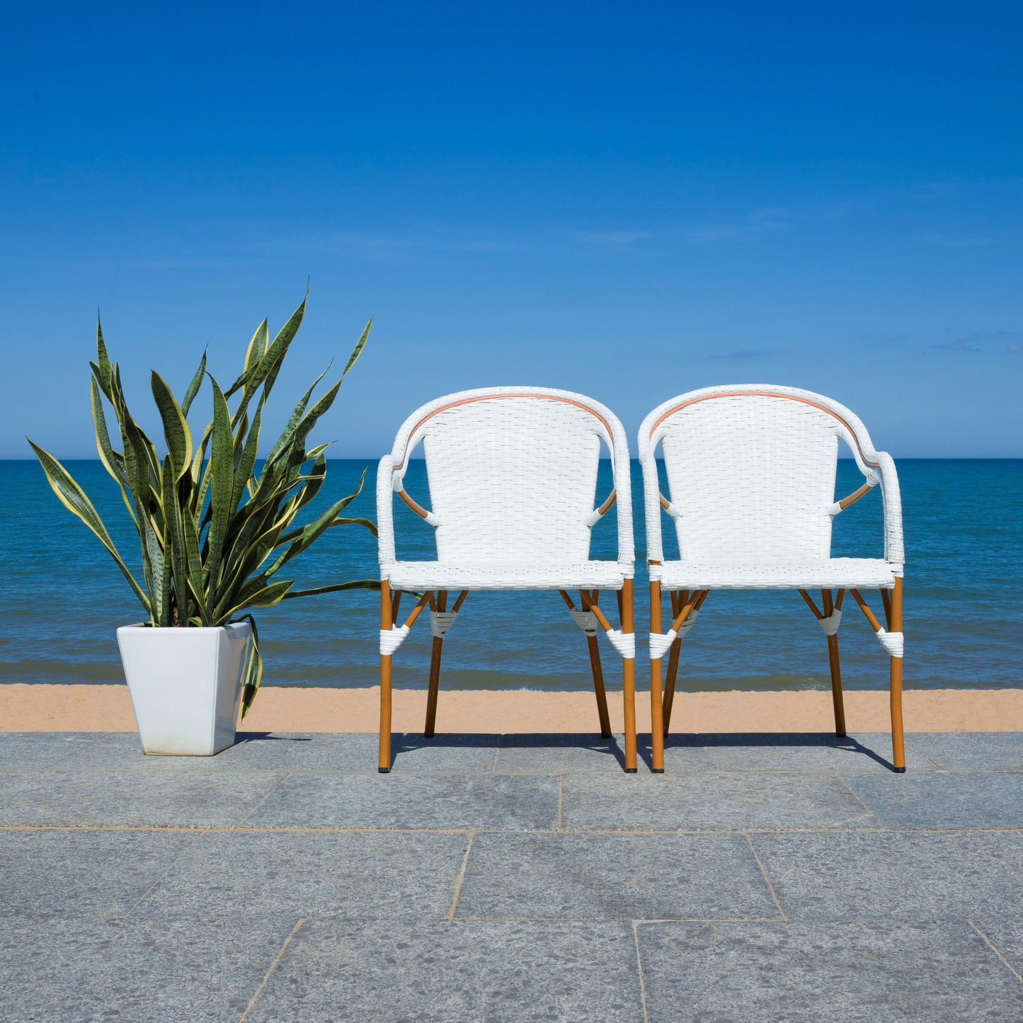 Fauteuil à accoudoirs SAFAVIEH Doreth (lot de 2) - 23L x 36P x 25H