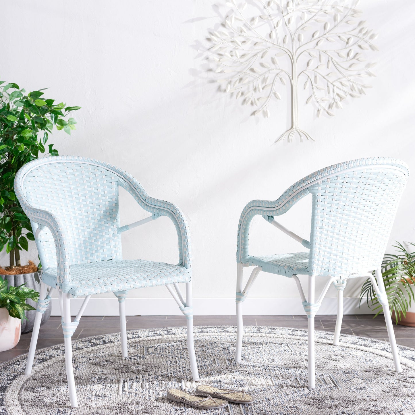 Fauteuil à accoudoirs SAFAVIEH Doreth (lot de 2) - 23L x 36P x 25H